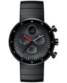 Movado Men's Swiss Chronograph Edge Black Pvd Stainless Steel Bracelet Watch 42mm 3680011