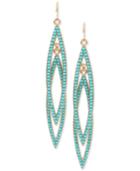 M. Haskell For Inc International Concepts Gold-tone Colored Bead Drop Earrings, Only At Macy's