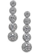 Diamond Journey Drop Earrings (1 Ct. T.w.) In 14k White Gold