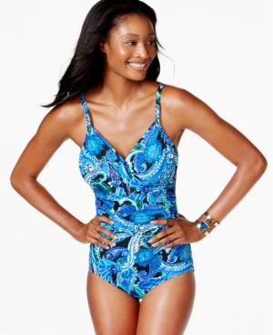 Inc International Concepts Paisley-print One-piece Swimsuit, Only At Macy's Women's Swimsuit