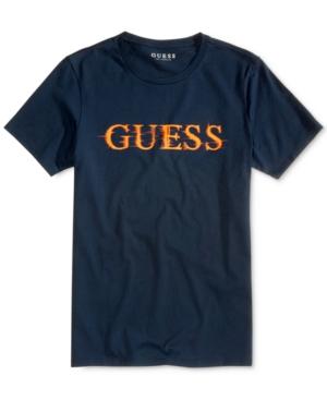 Guess Men's Glitch Logo Cotton T-shirt