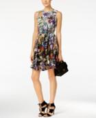 Catherine Malandrino Printed Chiffon Dress