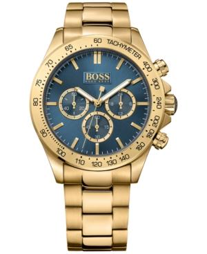 Hugo Boss Men's Chronograph Ikon Gold Ion-plated Bracelet Watch 44mm 1513340