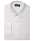 Club Room Estate Dress Shirt, Wrinkle Resistant White Long-sleeved Shirt