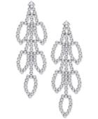 Say Yes To The Prom Silver-tone Pave Chandelier Earrings, A Macy's Exclusive Style