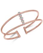 Danori Crystal Pave Open-style Flex Cuff Bracelet, Created For Macy's
