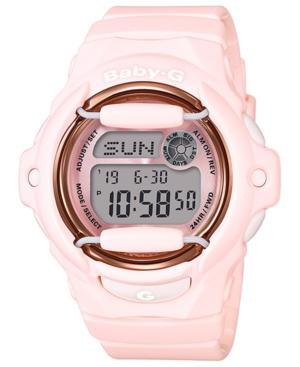 Baby-g Women's Analog-digital Pink Resin Strap Watch 43mm