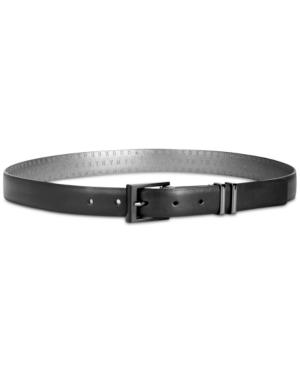 Dkny Double-keeper Leather Belt, Created For Macy's