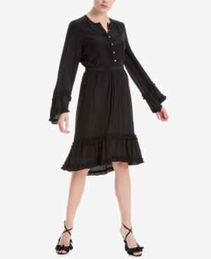 Max Studio London Ruffled Shirtdress