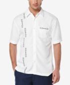 Cubavera Men's Geo Embroidered Short-sleeve Shirt