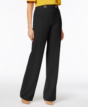 Inc International Concepts Petite Grommet Wide-leg Pants, Created For Macy's