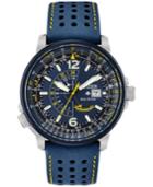 Citizen Eco-drive Men's Angel Nighthawk Blue Leather Strap Watch 42mm