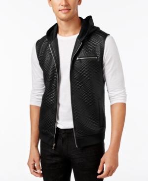 Inc International Concepts Men's Diamond Quilted Hooded Vest, Only At Macy's