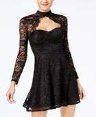 Material Girl Juniors' Lace Choker Dress, Created For Macy's