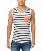 Univibe Men's Rian Stripe Cotton Pocket Tank