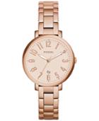 Fossil Women's Jacqueline Rose Gold-tone Stainless Steel Bracelet Watch 36mm Es3970