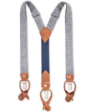 Tommy Hilfiger Men's Horizontal Striped Suspenders