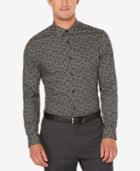 Perry Ellis Men's Slim Fit Non-iron Stormy Floral Shirt
