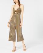 Project 28 Nyc Tie-front Striped Jumpsuit