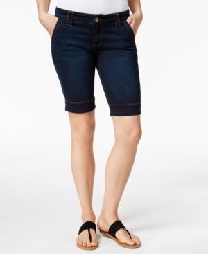 Kut From The Kloth Duty Wash Denim Bermuda Shorts