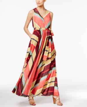 Catherine Malandrino Bianca Striped Maxi Dress