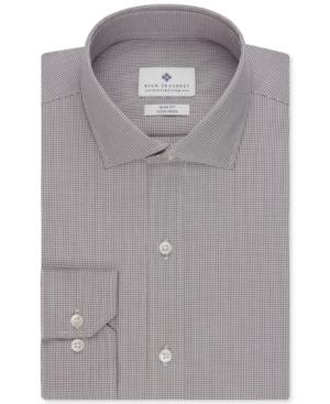 Ryan Seacrest Distinction Non-iron Slim-fit Micro Check Dress Shirt