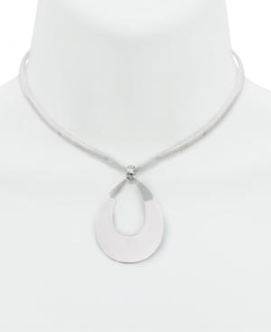 Giani Bernini Open Teardrop Collar Necklace In Sterling Silver, Created For Macy's