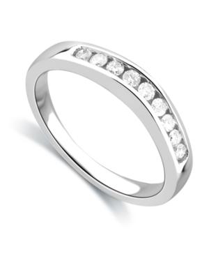Diamond Contour Ring In 14k White Gold (1/4 Ct. T.w.)