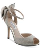 Nina Martina D'orsay Bow Evening Sandals Women's Shoes