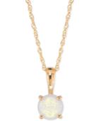 Opal Pendant Necklace (1/6 Ct. T.w.) In 14k Gold