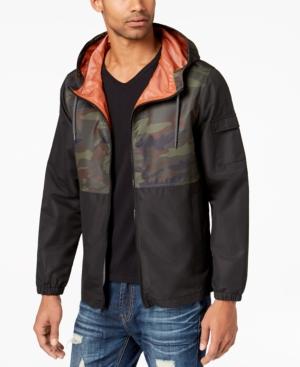 American Rag Men's Pattern-blocked Windbreaker, Created For Macy's