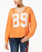 Pretty Rebellious Juniors' Split-neck 89 Hoodie