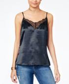 One Hart Juniors' Lace-trim Camisole, Created For Macy's