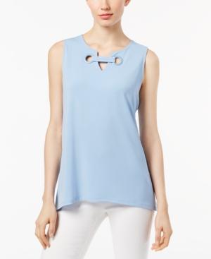 Alfani Petite Grommet Top, Only At Macy's