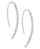 Giani Bernini Textured Threader Earrings In Sterling Silver, Created For Macy's