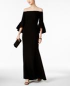 Vince Camuto Off-the-shoulder Bell-sleeve Gown