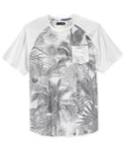 Univibe Men's Paradise Floral-print Raglan-sleeve Pocket T-shirt