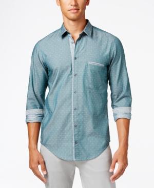 Hugo Boss Green Men's Long-sleeve Cieloebue Shirt