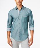 Hugo Boss Green Men's Long-sleeve Cieloebue Shirt