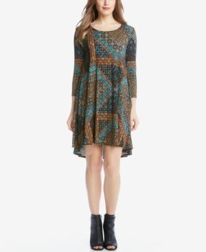 Karen Kane Tile-print High-low Dress