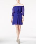 Kensie Off-the-shoulder Drawstring Dress