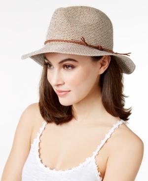 Inc International Concepts Tweed Metallic Panama Hat, Created For Macy's