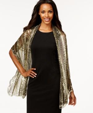 Cejon Sequin Tulle Evening Wrap Scarf