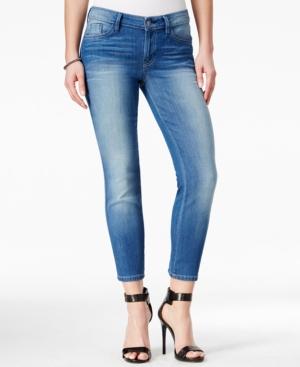 Guess Cropped Conway Wash Skinny Jeans