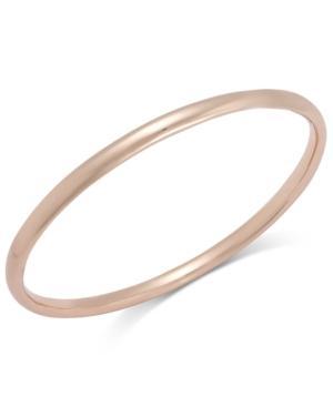 Bronzarte Stackable Bangle Bracelet In 18k Rose Gold Over Bronze