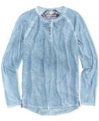 American Rag Men's Raw-edge Spring Henley, Only At Macy's