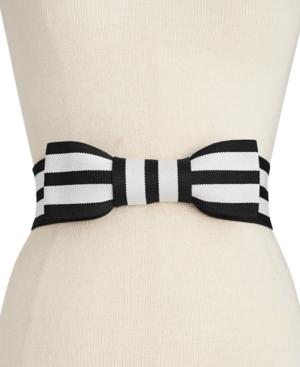 Kate Spade New York Stripe And Bow Stretch Belt