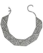 Inc International Concepts Hematite-tone Gray Pave Statement Necklace, Created For Macy's