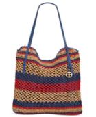 Giani Bernini Striped Woven Tote, Only At Macy's