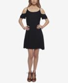 Jessica Simpson Cold-shoulder Applique Shift Dress